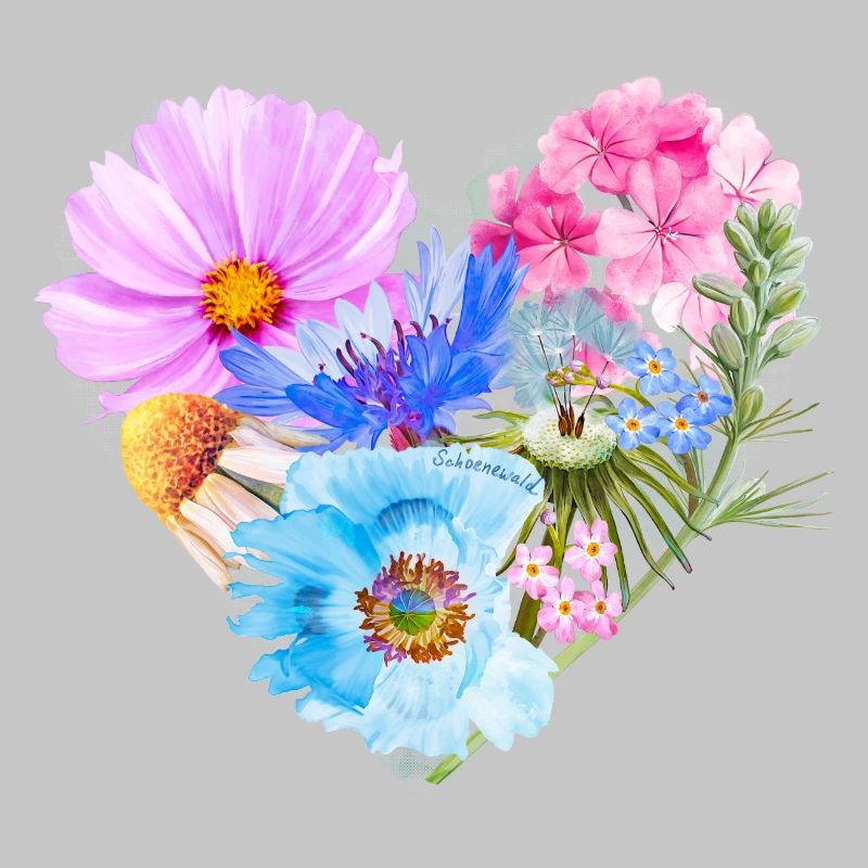 Cœur de fleurs | Cadeau Saint-Valentin