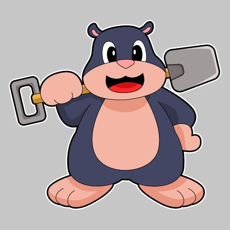 Mole Miner Shovel Mining