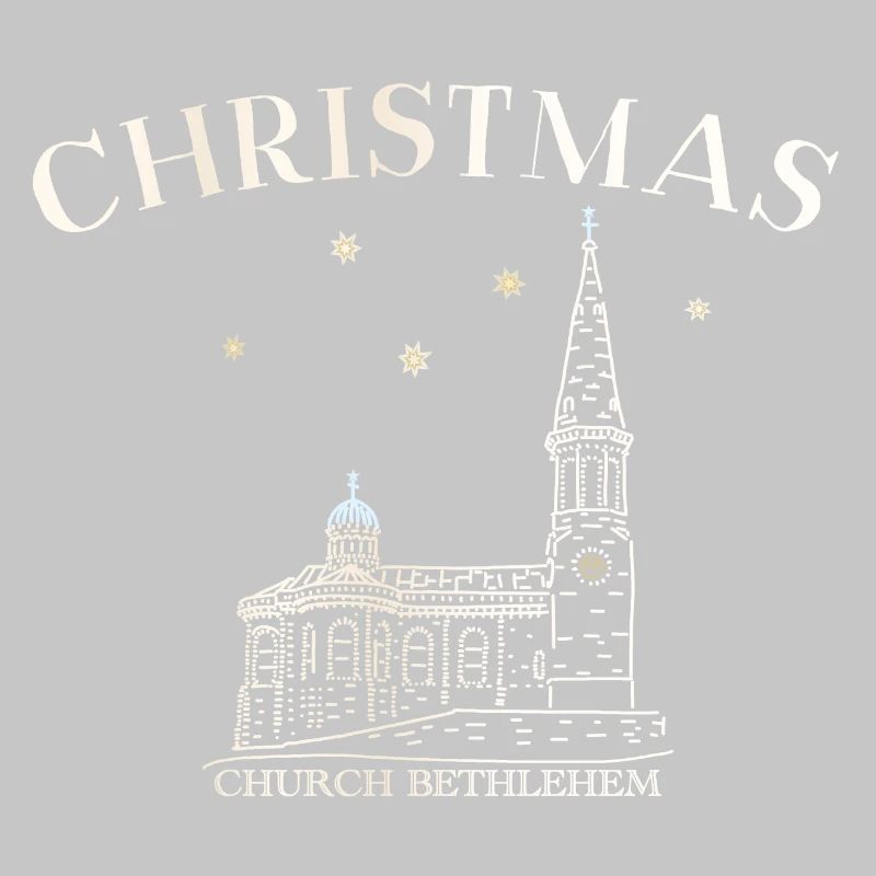 Weihnachtskirche Bethlehem Zeichnung