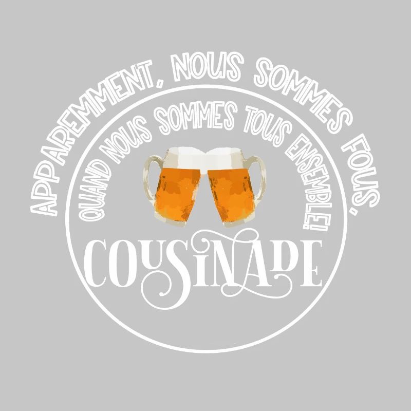 Cousinade + Jahr oder Datum zum Personalisieren