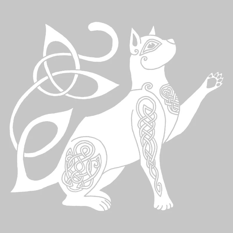 Chat blanc celte