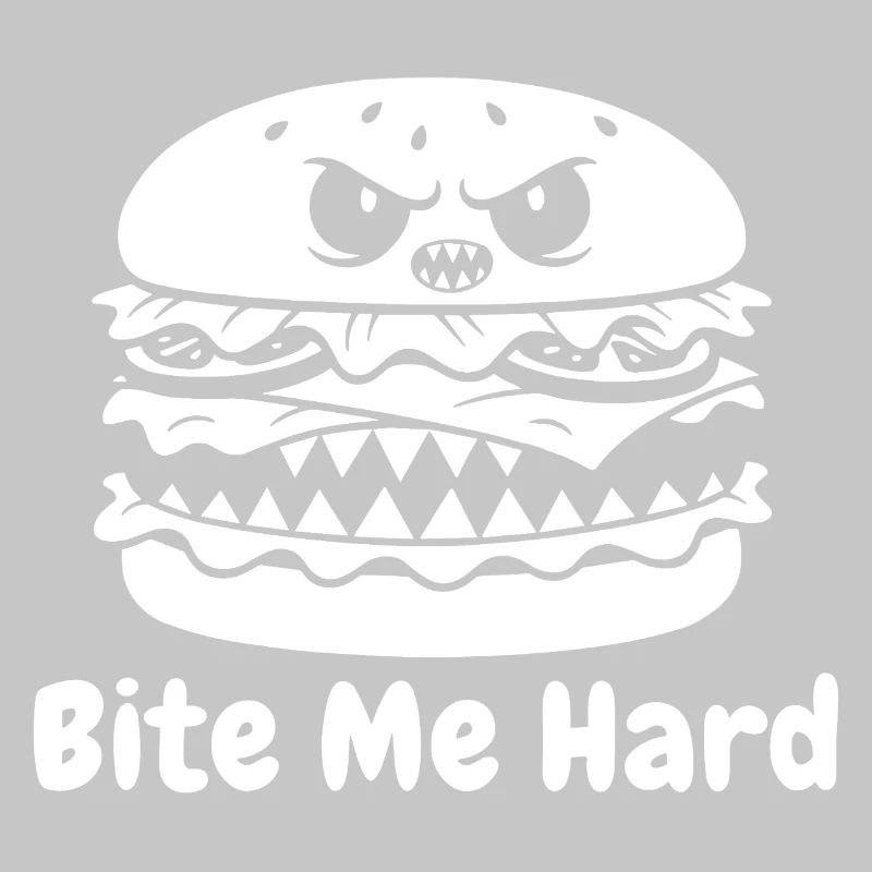 Wütender Hamburger Bite Design