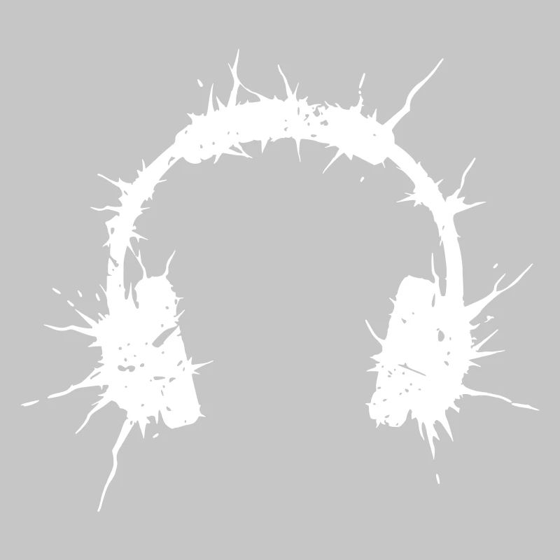 Écouteurs Grunge Explosion Art Vector