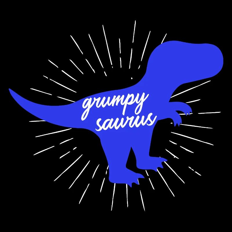 Grumpysaurus lustiger blauer T-Rex-Dinosaurier