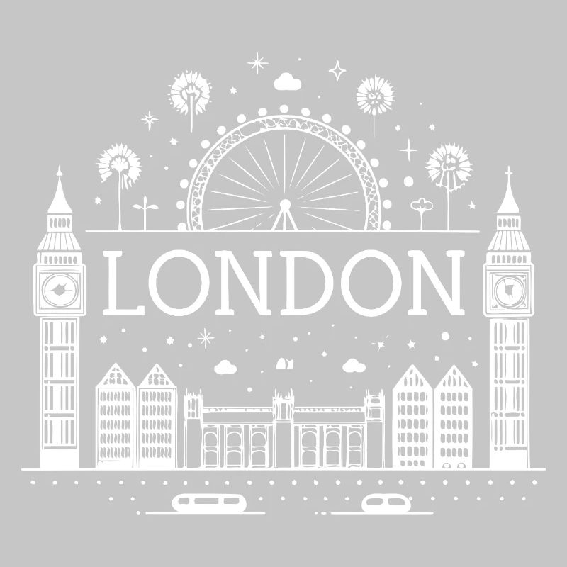Londres Éclat Skyline et Roue Ferris