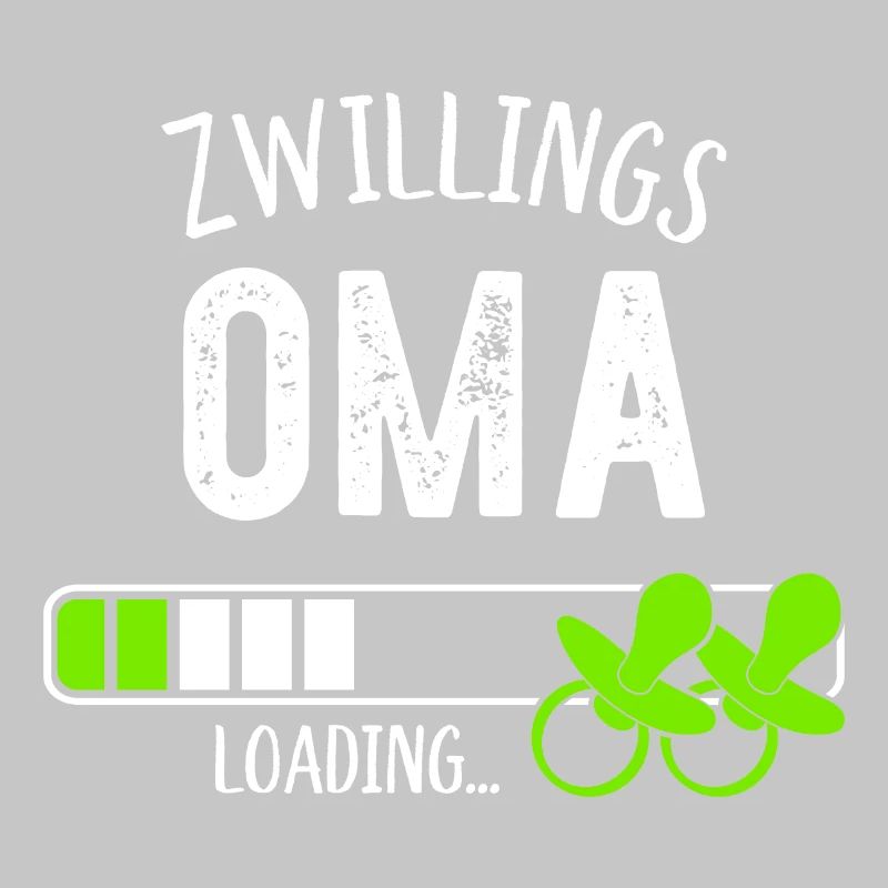 Zwillingsoma Loading Oma Großmutter Zwillinge