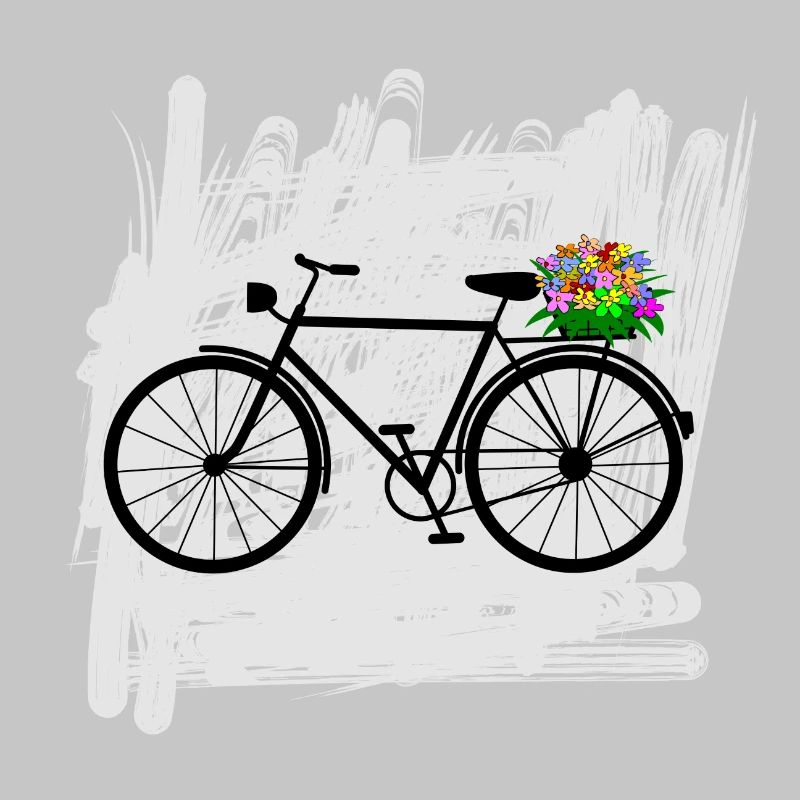 vélo fleurs cycliste