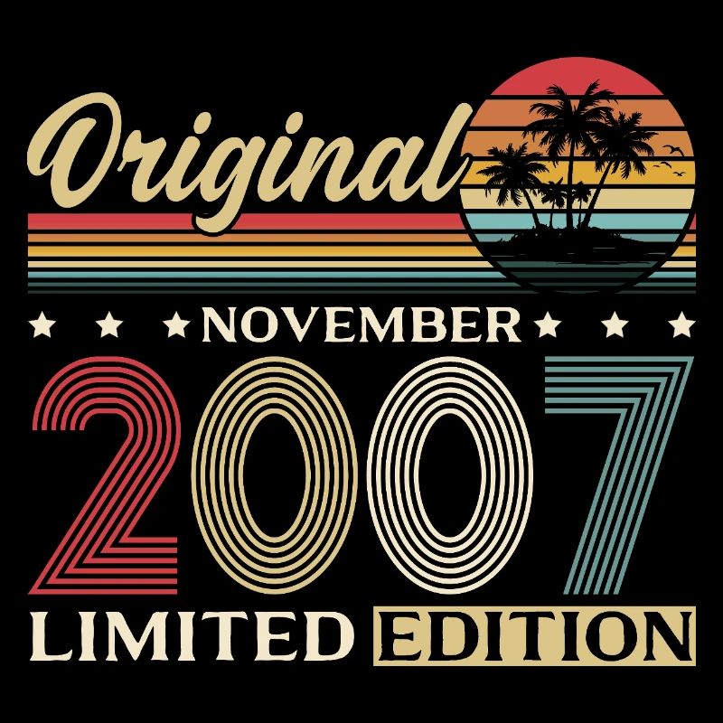 18th Birthday Original November Vintage 2007