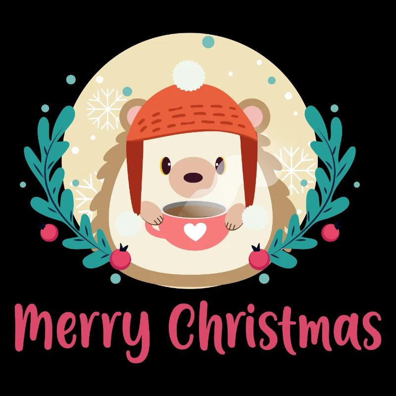 Hérisson Noël cocooning