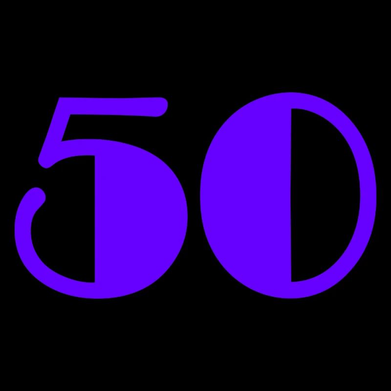 50. HAPPY BIRTHDAY. JOYEUX ANNIVERSAIRE