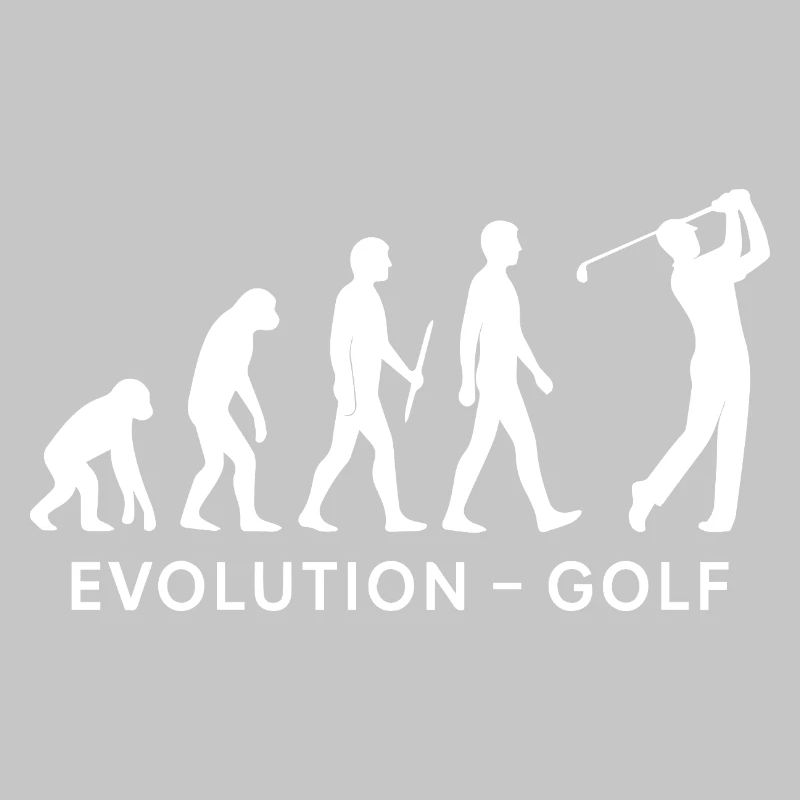 Evolution Golf Funny Golfer Humor Design