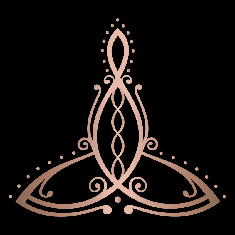 Celtic Motherhood Symbol Mutter mit vier Kindern