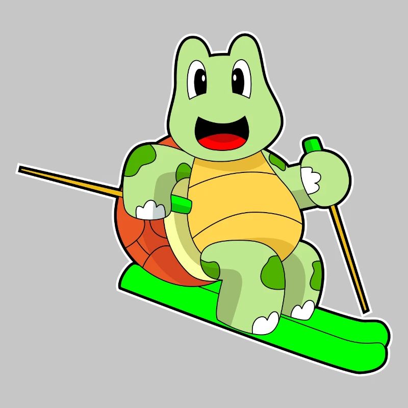 Turtle Skier Ski
