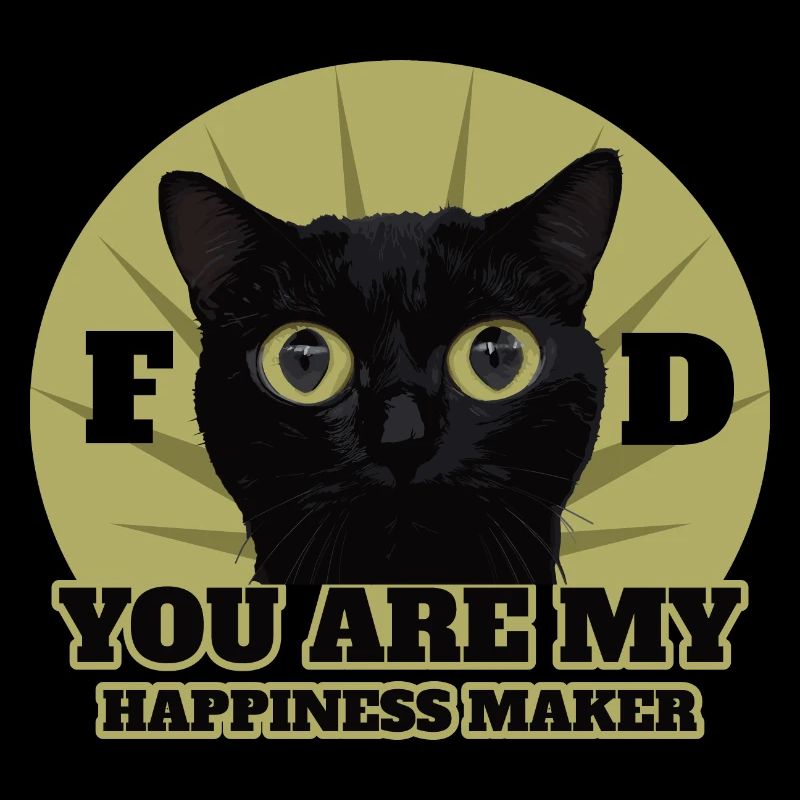 Süße Schwarze Katze