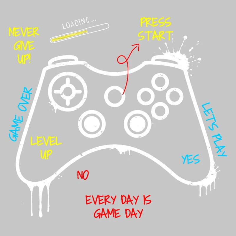 Gamer Controller Graffiti