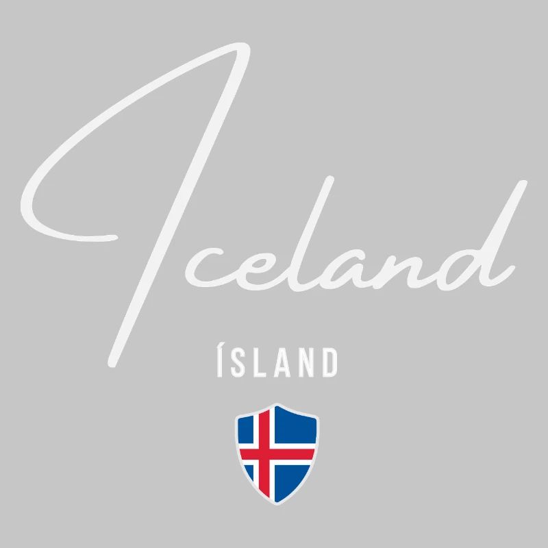 Icelandic pride, minimalist sleek design