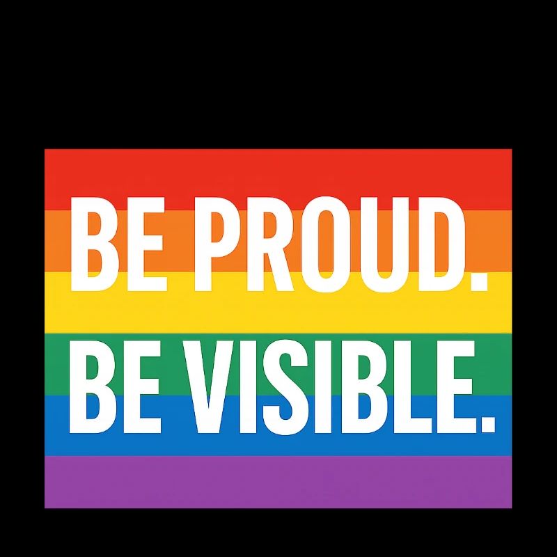 Rainbow Pride Statement Design