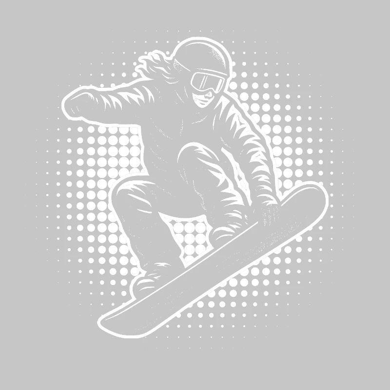 Snowboard Halftone Action
