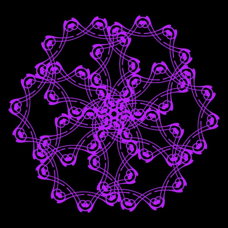 Random patterns circled