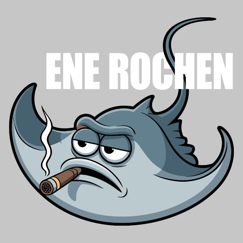 Ene Rochen Raucher Spruch Zigarette Kippe Rauchen