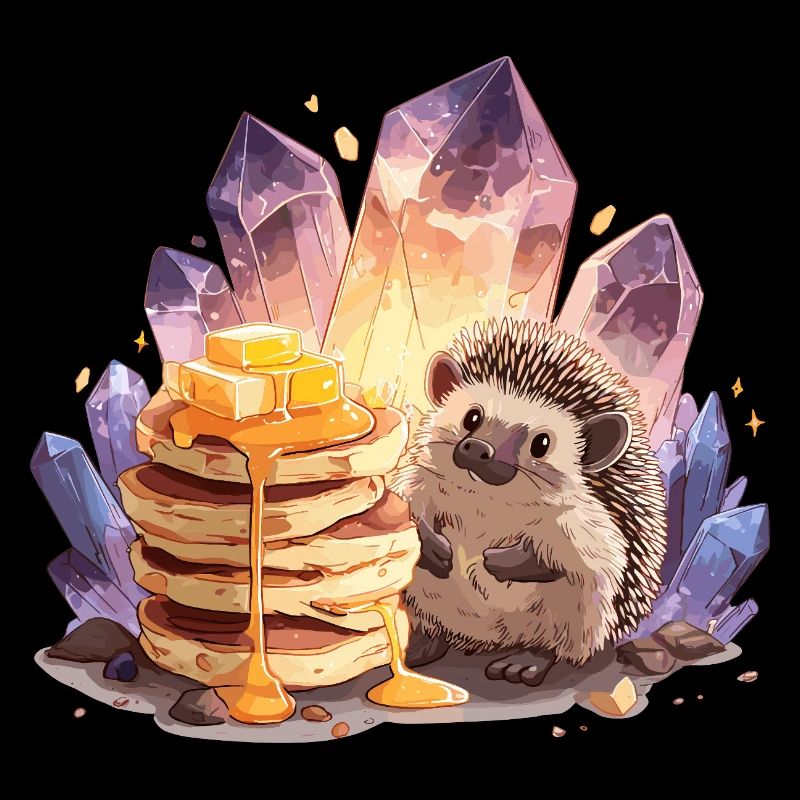 Pancakes and Crystals Hedgehog