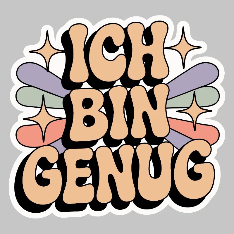 Ich bin genug – Retro Statement