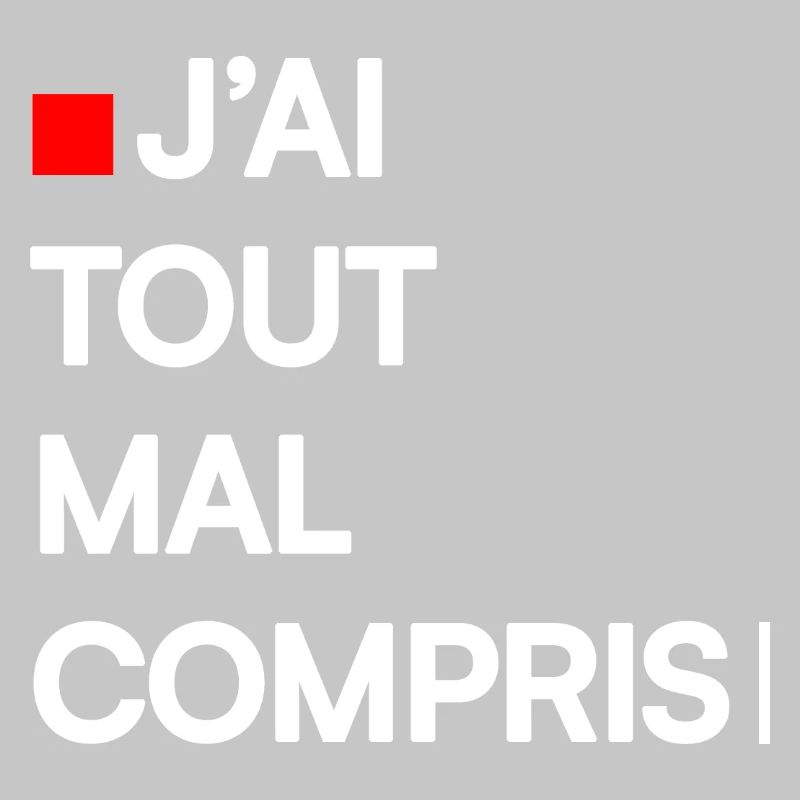 J’AI TOUT MAL COMPRIS | Humour autodérision