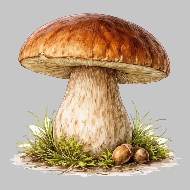 Illustration de champignon forestier