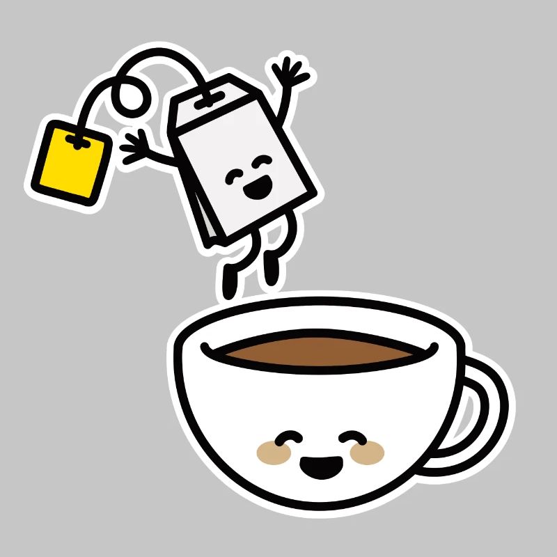 Tea bag tea cup tea drinker tea lover