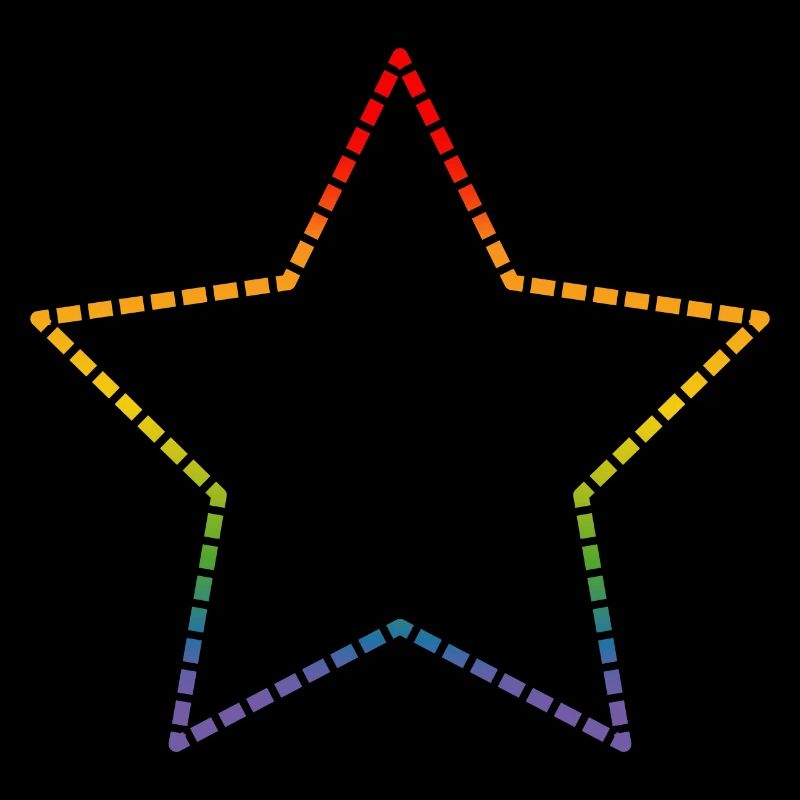 LGBTQI rainbow star silhouette lgbt csd tshirt