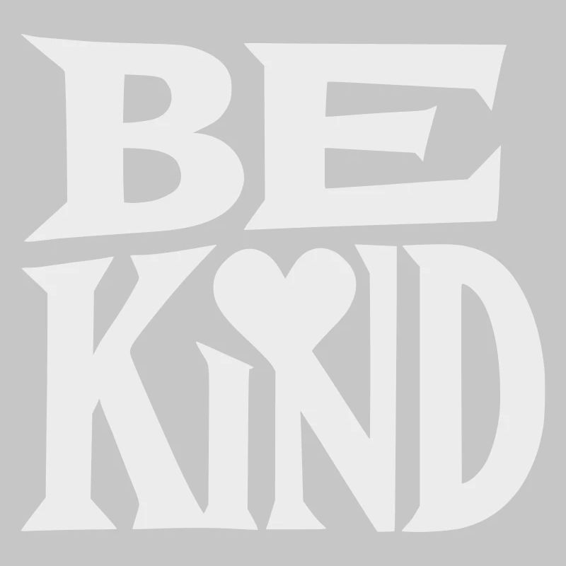 Be kind Slogan mit Herz