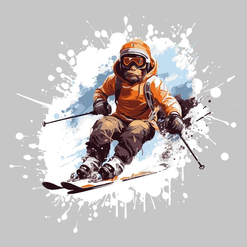 Monkey Ski Skiing