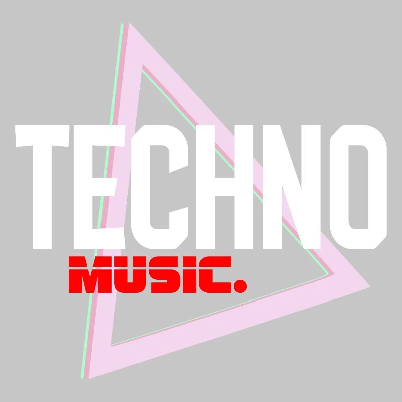 Techno Neon Triangle Pulse