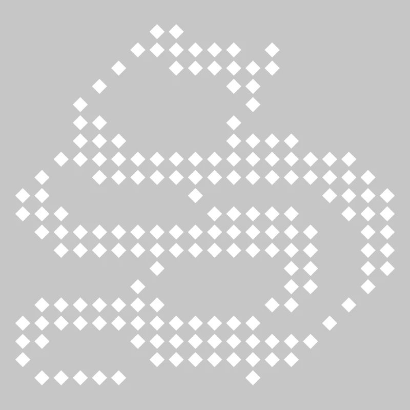 S Letter Dotted Wave Abstract Pattern