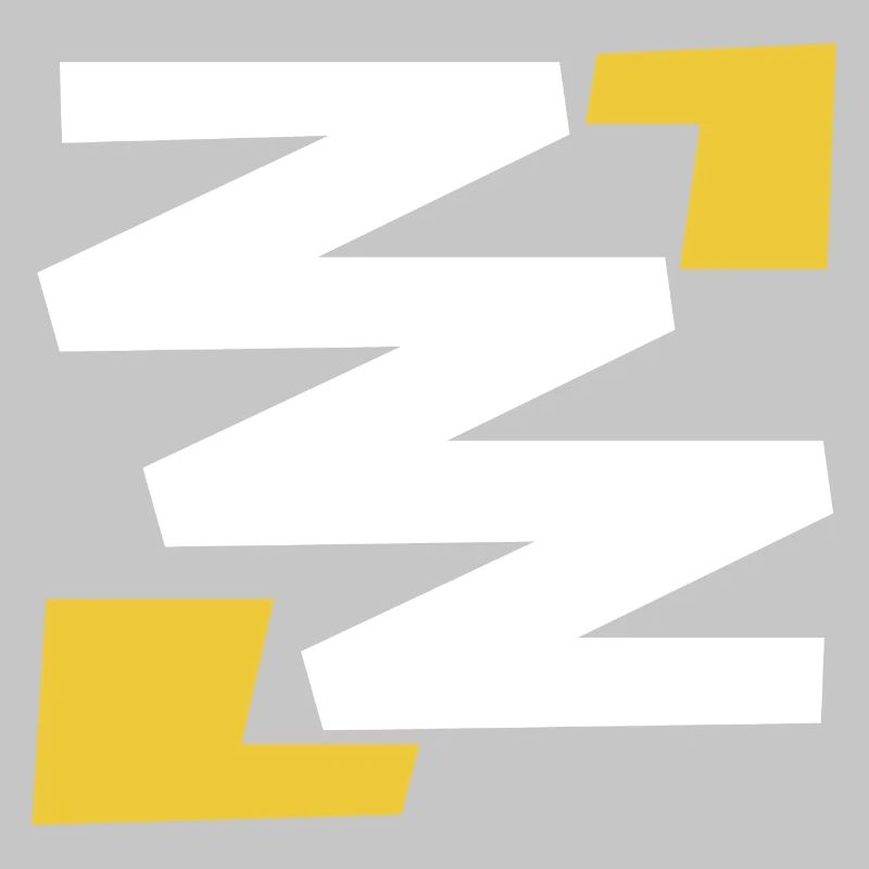 Basic simple digital art emblem with Z