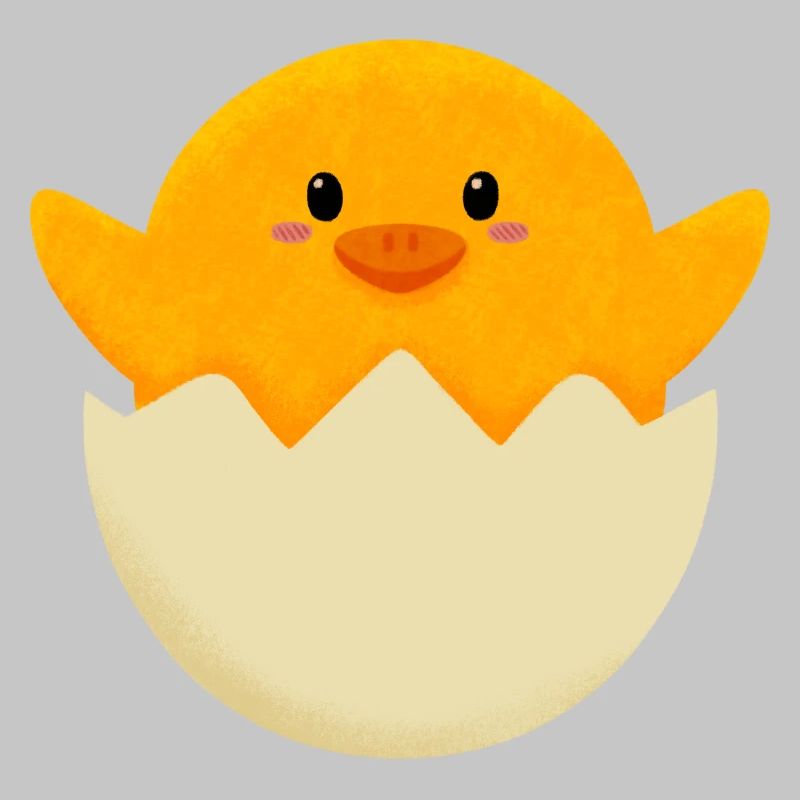 Easter Chick in Egg