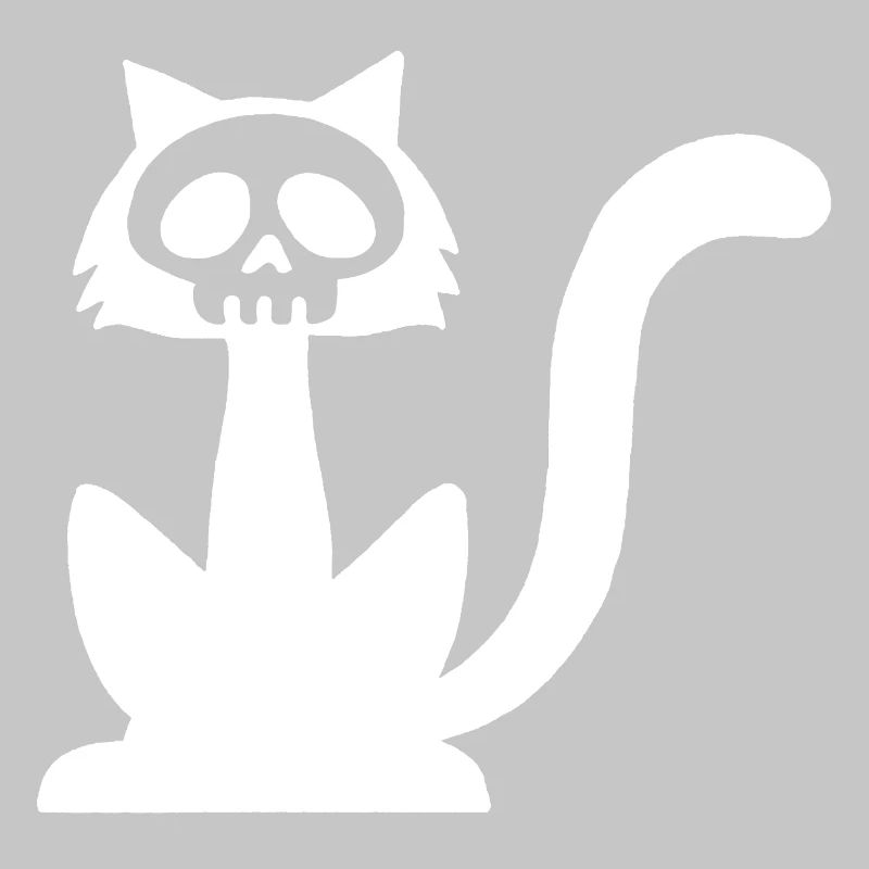 White Cat Skull
