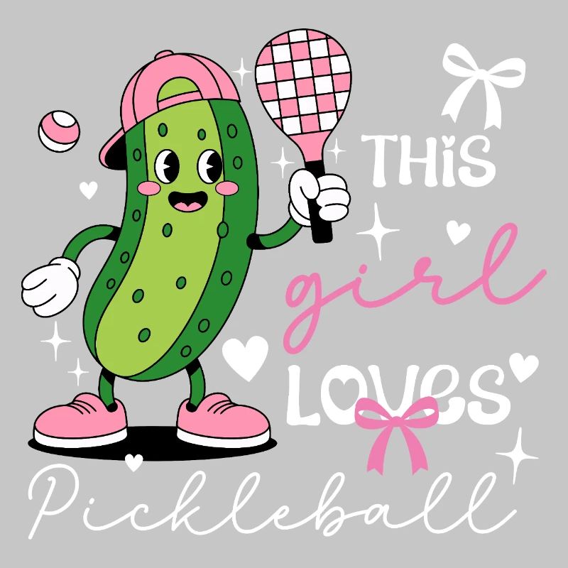 Coquette Pickleball-Mädchen süße Pickle