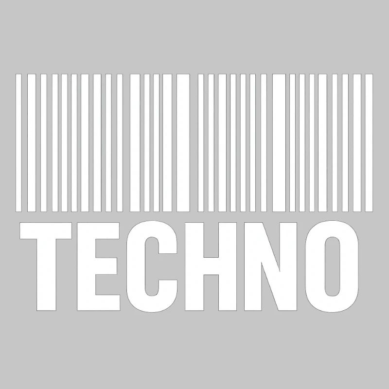 Modèle de code-barres techno