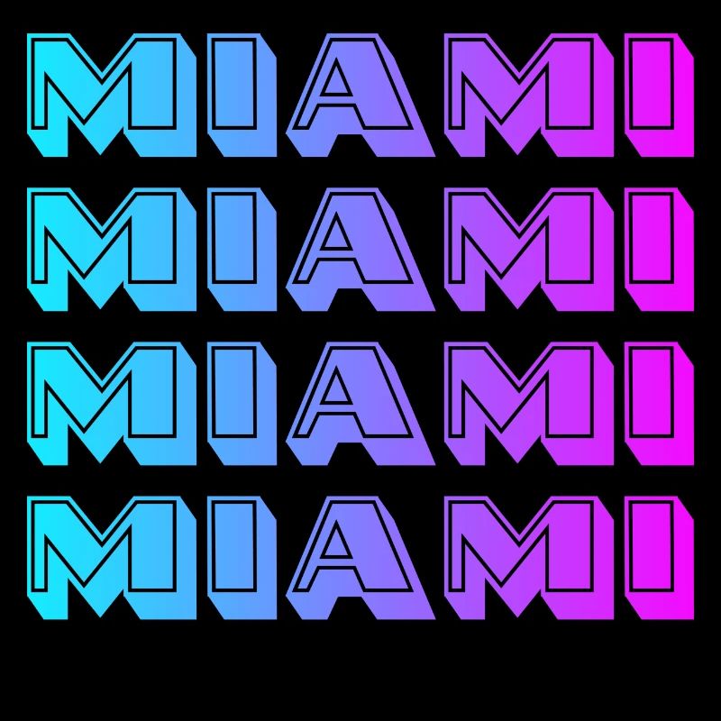 Miami Neon Gradient Pattern