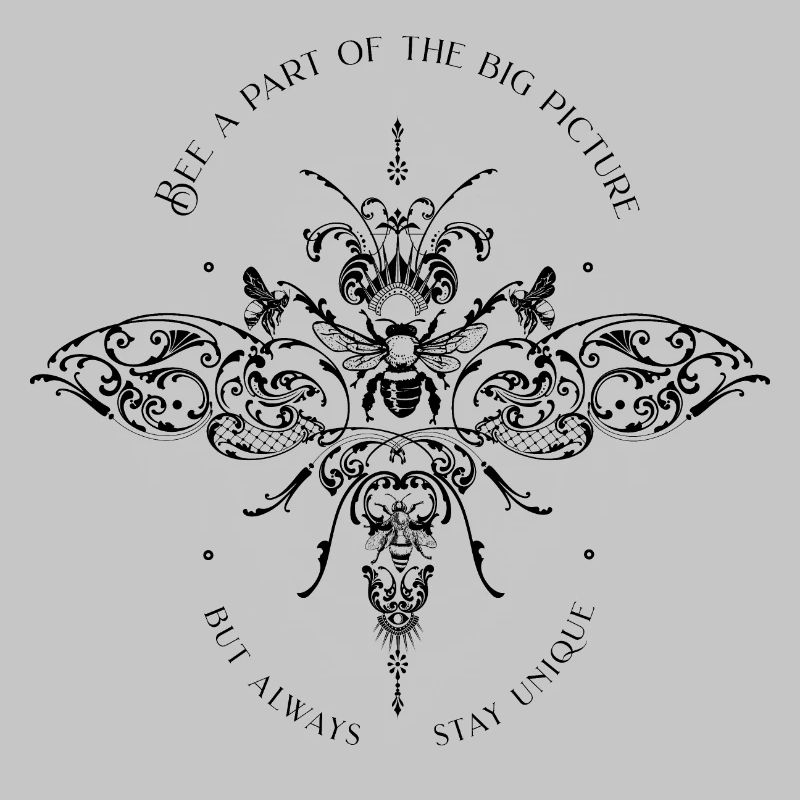 Bee psychedelic geometry pattern cool saying