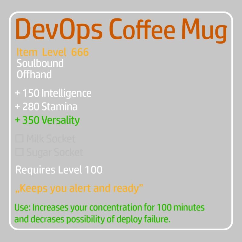 DevOps Kaffeetasse System Admin Theme