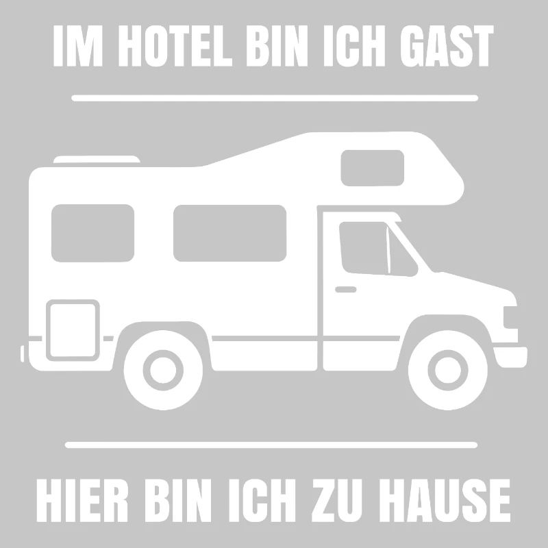 Cooler Dauercamper Spruch Wohnmobil Zuhause