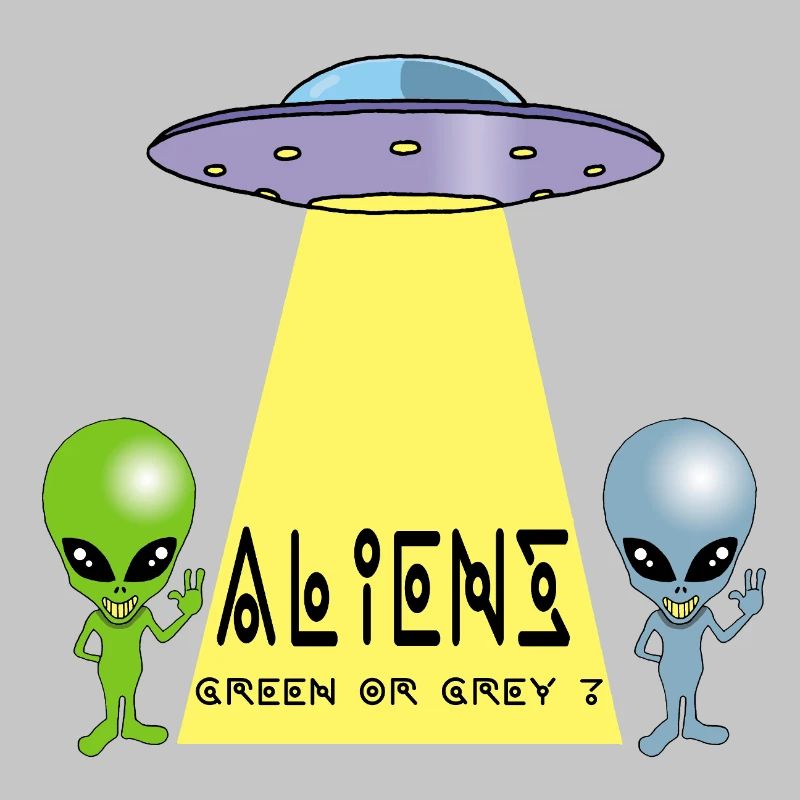 Grün oder grau außerirdisch?