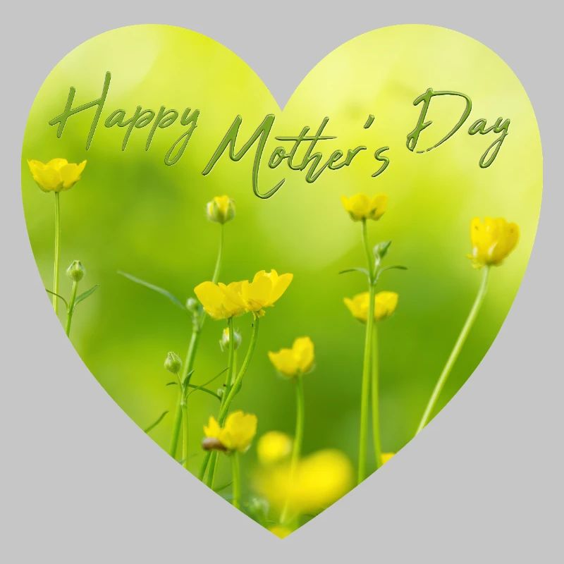 Herz mit Blumen zum Muttertag Geschenk Muttertag