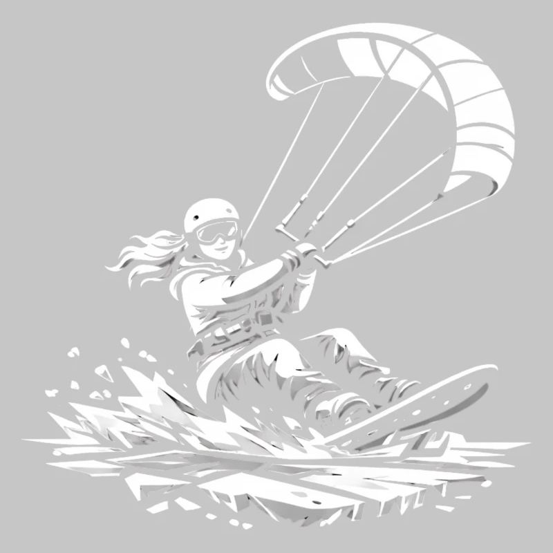 WINTER KITE SURFING