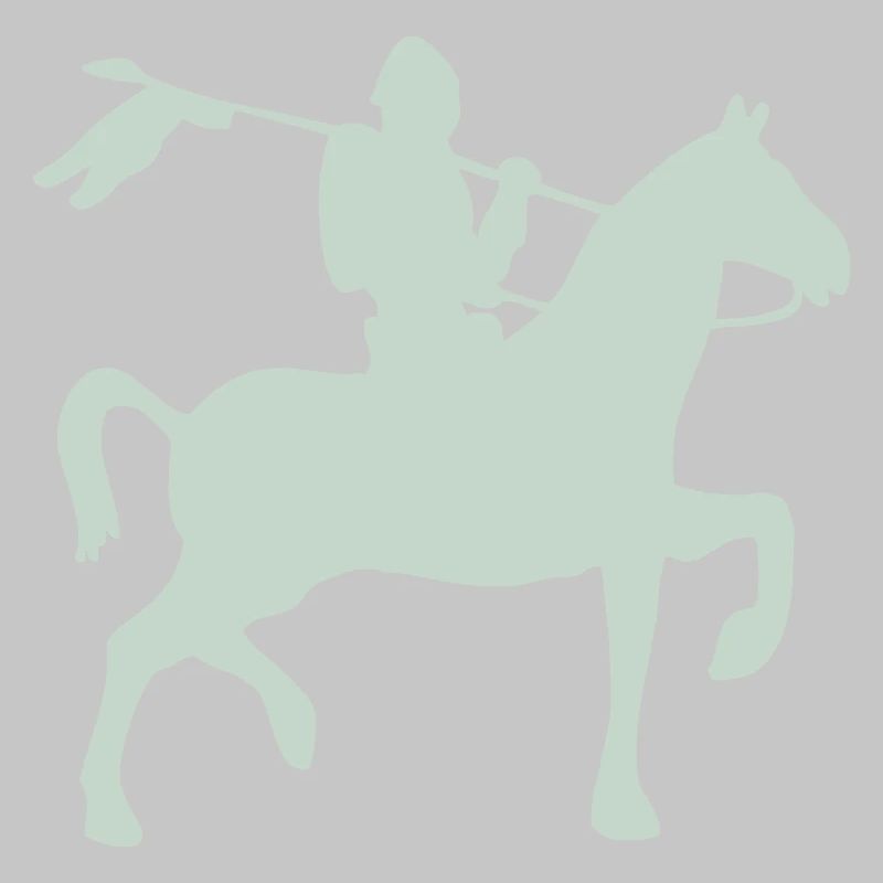 Ritter Krieger auf ein Pferd