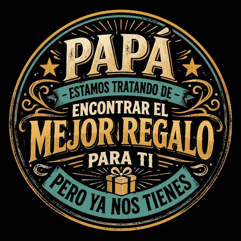 Papa Beste Geschenk Kinder Spanisch Design