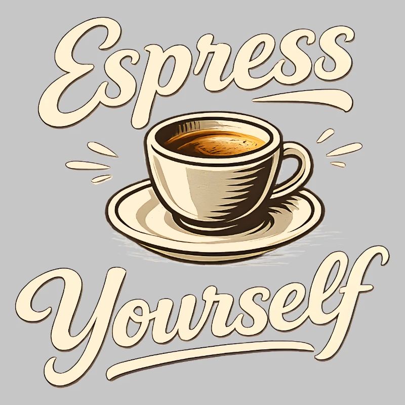 Espress Yourself - Kaffee Spruch Kaffeetasse Idee