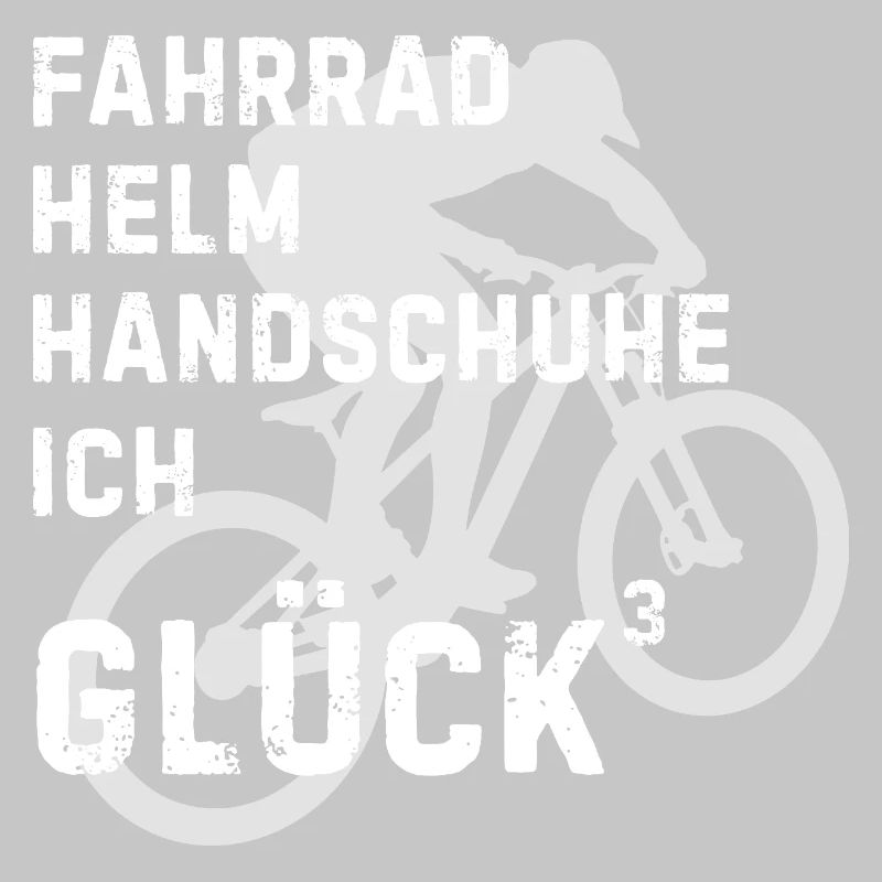 Fahrradhelden Silhouette mit Text